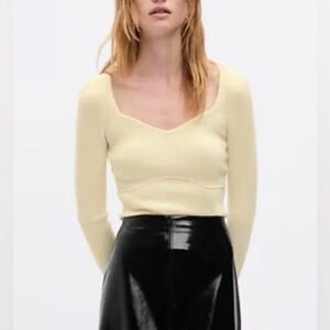 Gap Sweetheart Corset Sweater